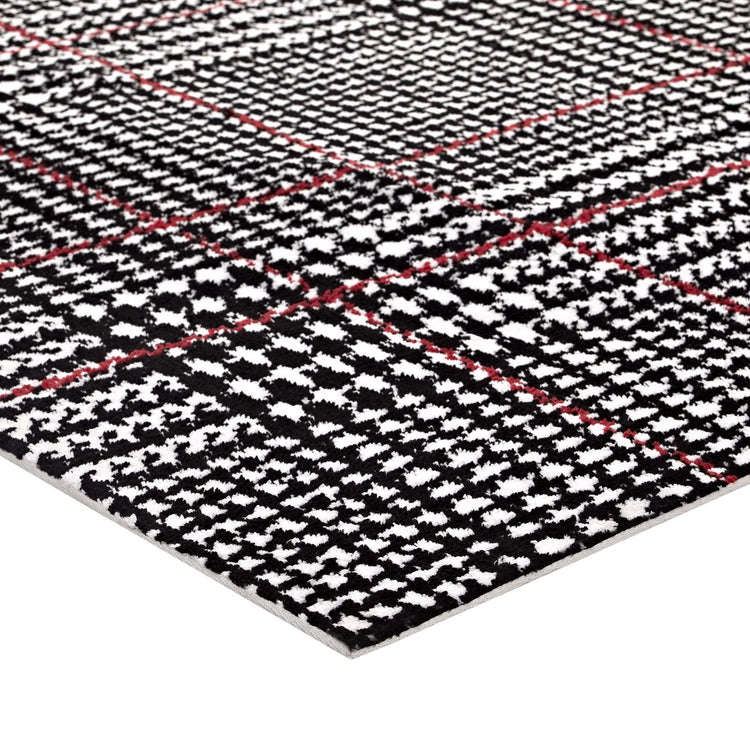 Ivory Black and Red / 5x8