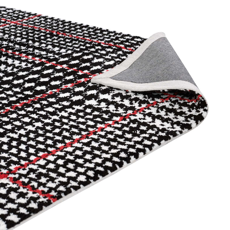 Ivory Black and Red / 5x8
