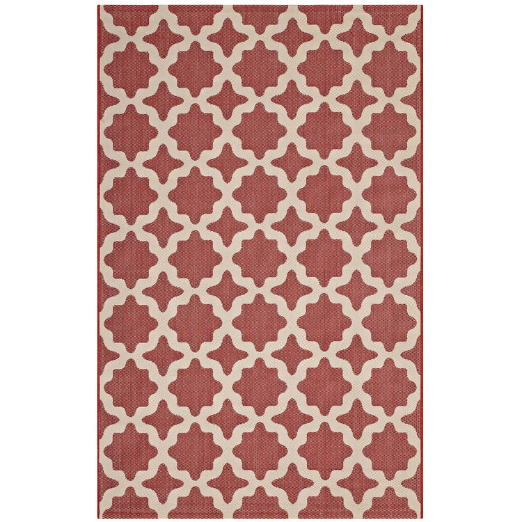 Red and Beige / 9x12