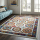Ivory Blue Red Orange Yellow / 5x8