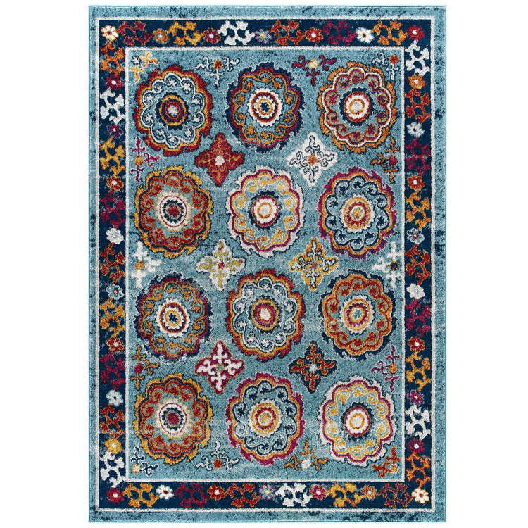 Blue Red Orange Yellow / 5x8