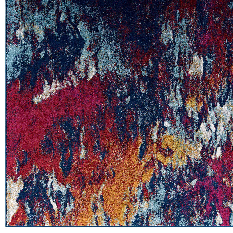 Blue Orange Yellow Red / 5x8