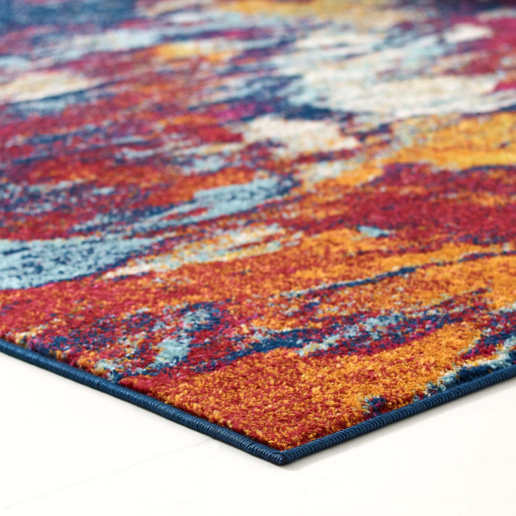 Blue Orange Yellow Red / 5x8