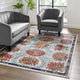 Ivory Blue Red Orange Yellow / 5x8