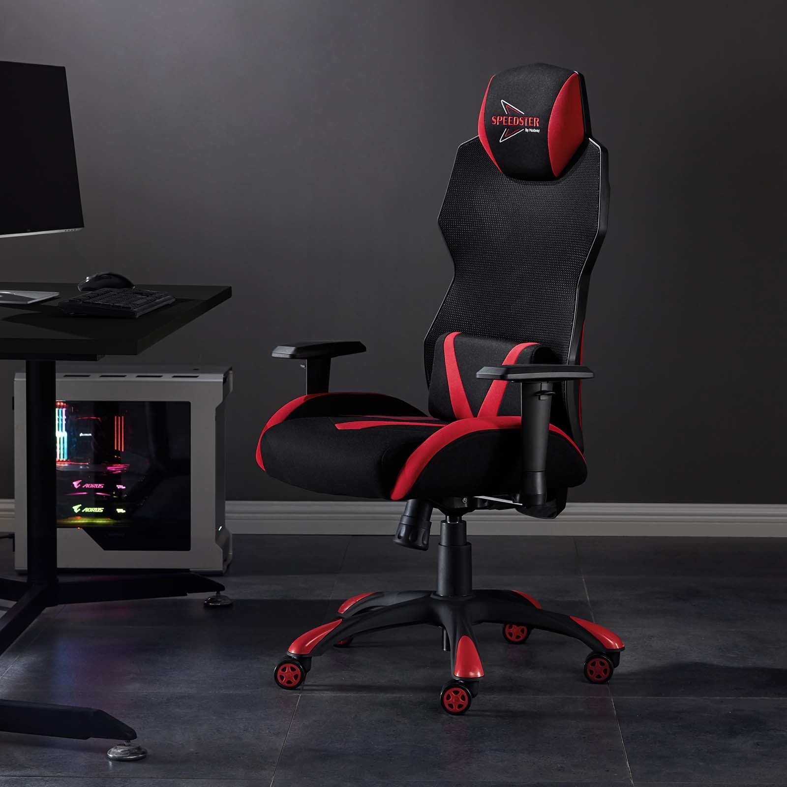 新品Modway Ardor Mesh Ergonomic Computer Desk Office Chair in Black