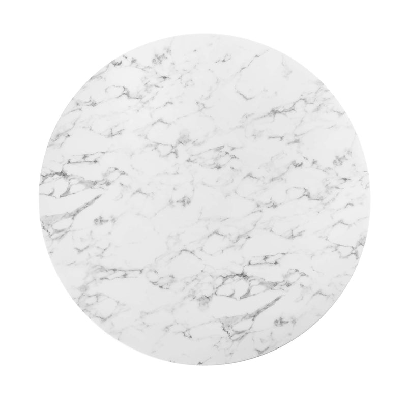 Faux Marble / White