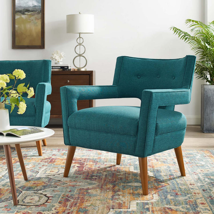 Modway sheer upholstered fabric armchair sale