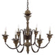 Bountiful Vintage French Pendant Ceiling Light Candelabra Chandelier