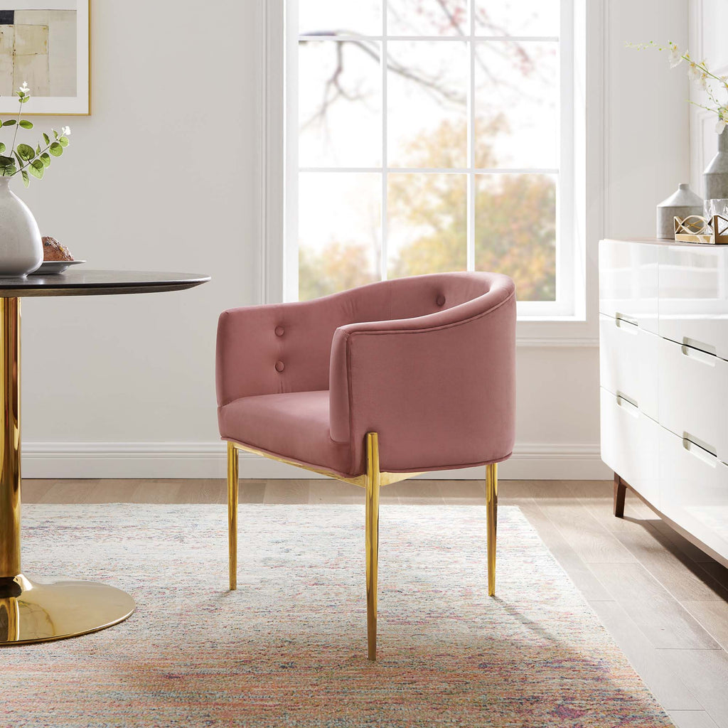 Humpty Chair Savour Tufted Performance Velvet Accent Chair – Modway