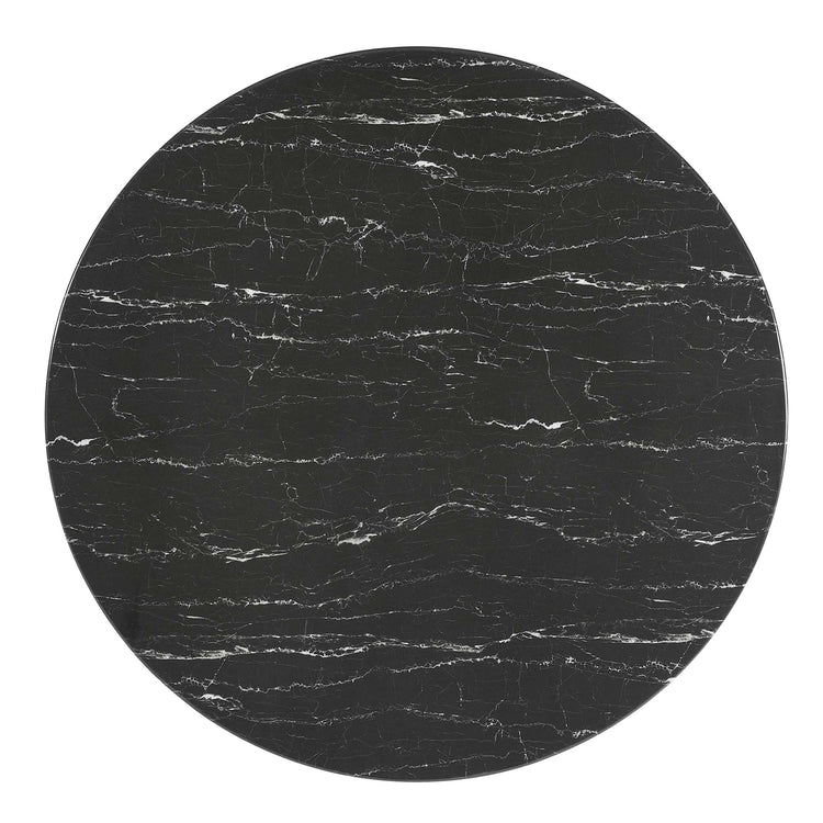 Faux Marble / White Black
