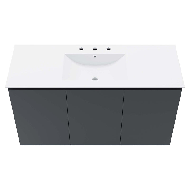 Gray White / 48" Single