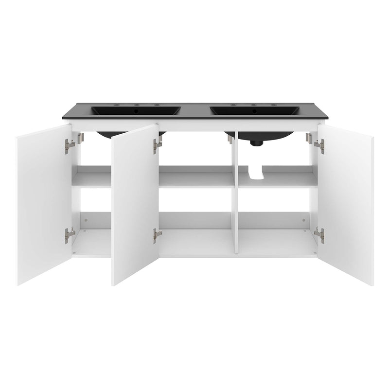 White Black / 48" Double