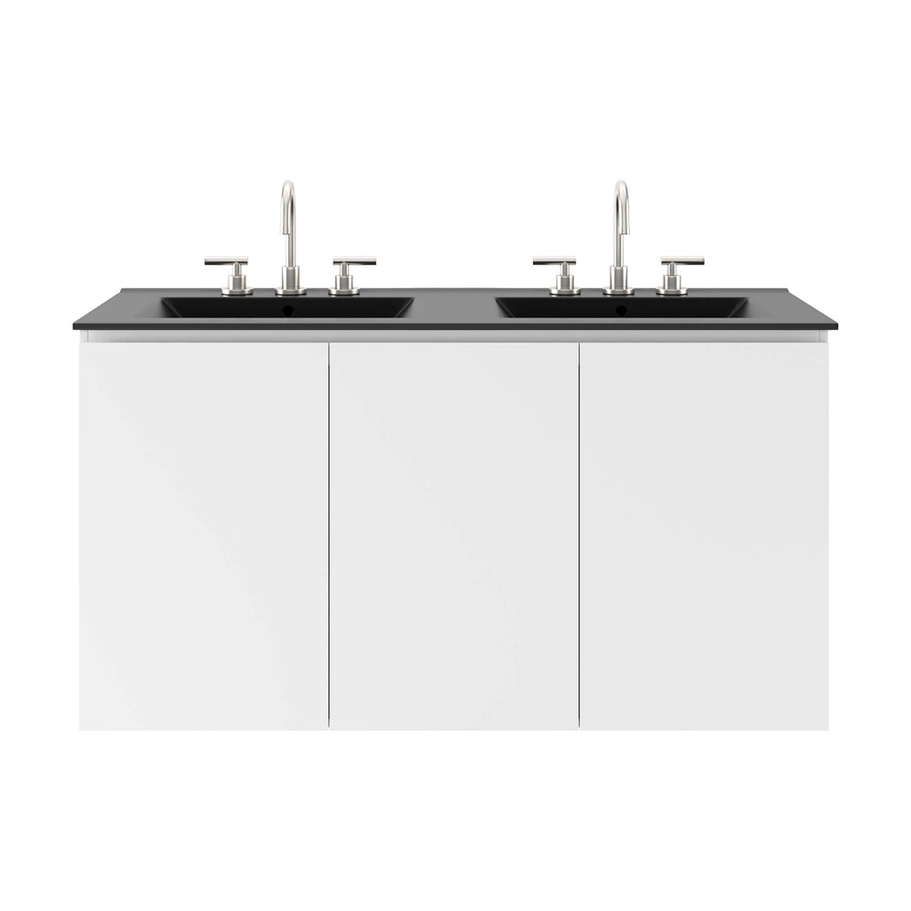 White Black / 48" Double