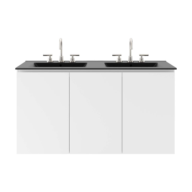 White Black / 48" Double