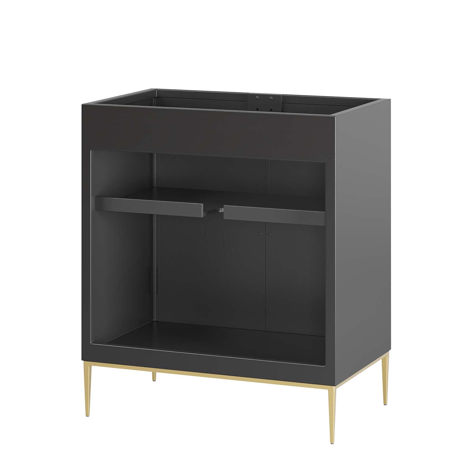 Bureau Reece 100cm - noir/chêne Moderne - Emob