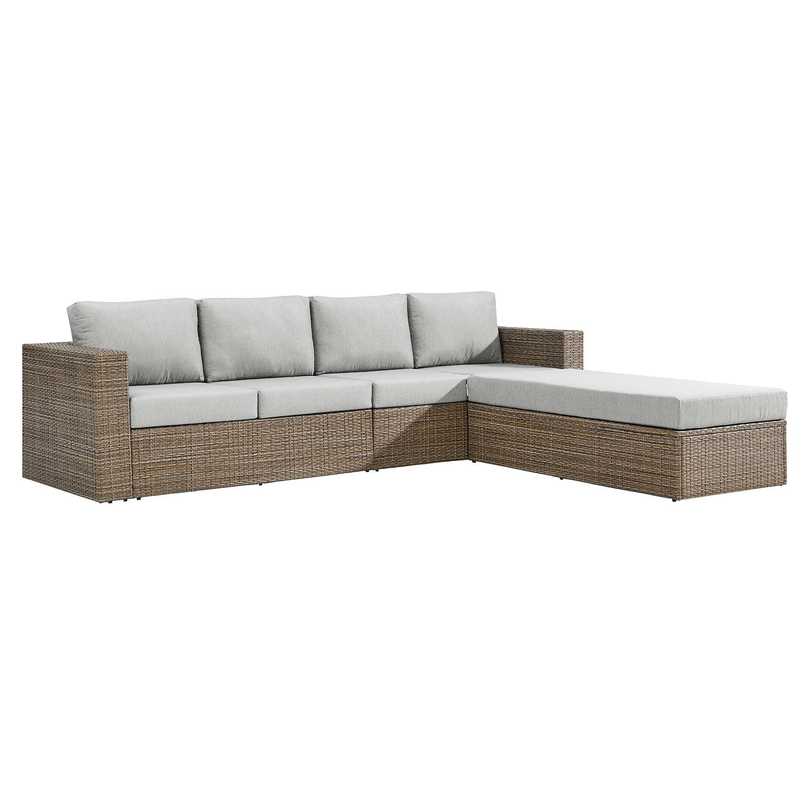 Outdoor sectional sofa on sale with ottoman