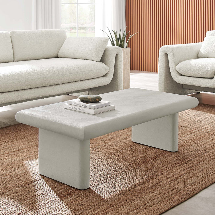 Stunning Small Textured Coffee Table With Minimalist Design image