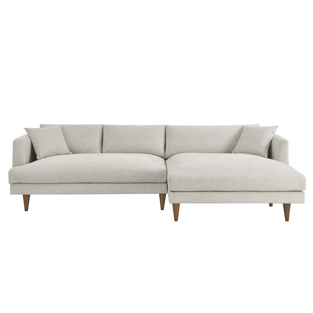 Zoya RightFacing Down Filled Overstuffed Right Sectional Sofa