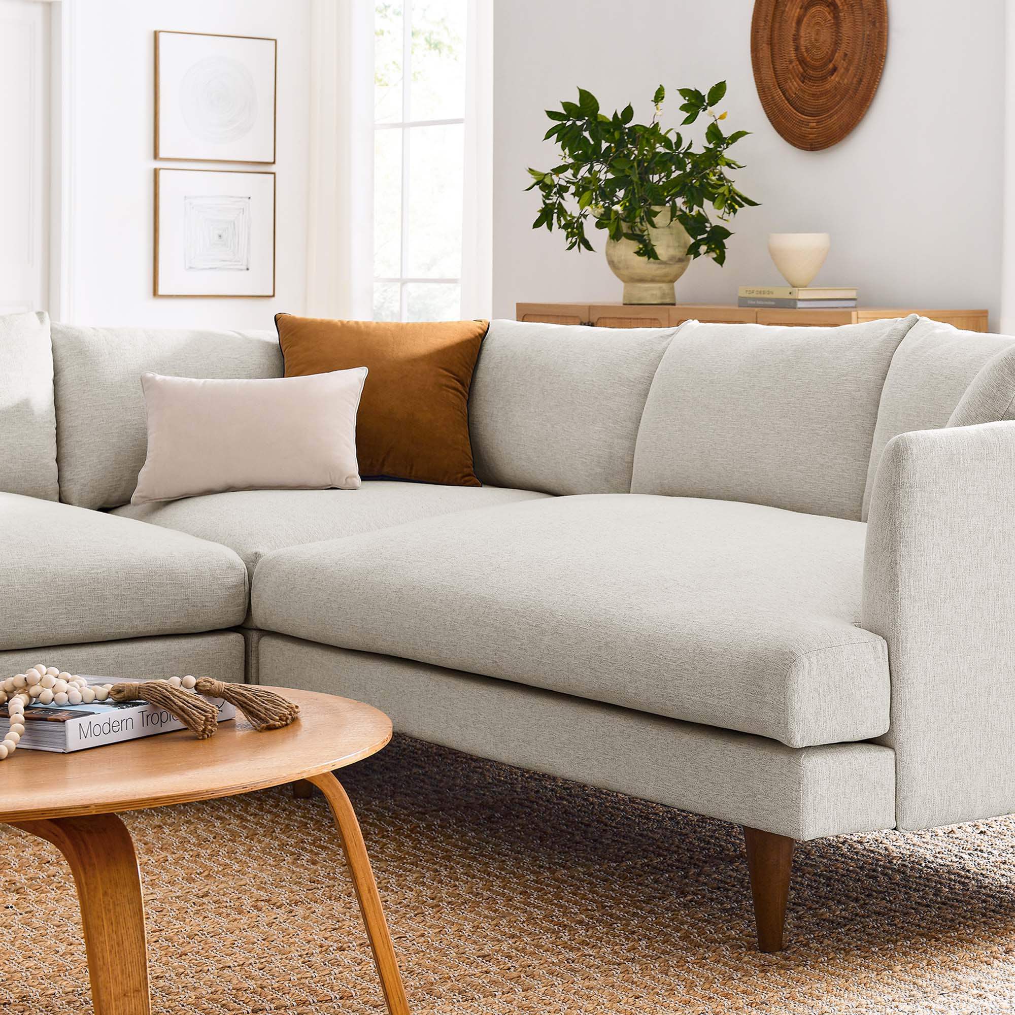 Heathered Weave Ivory