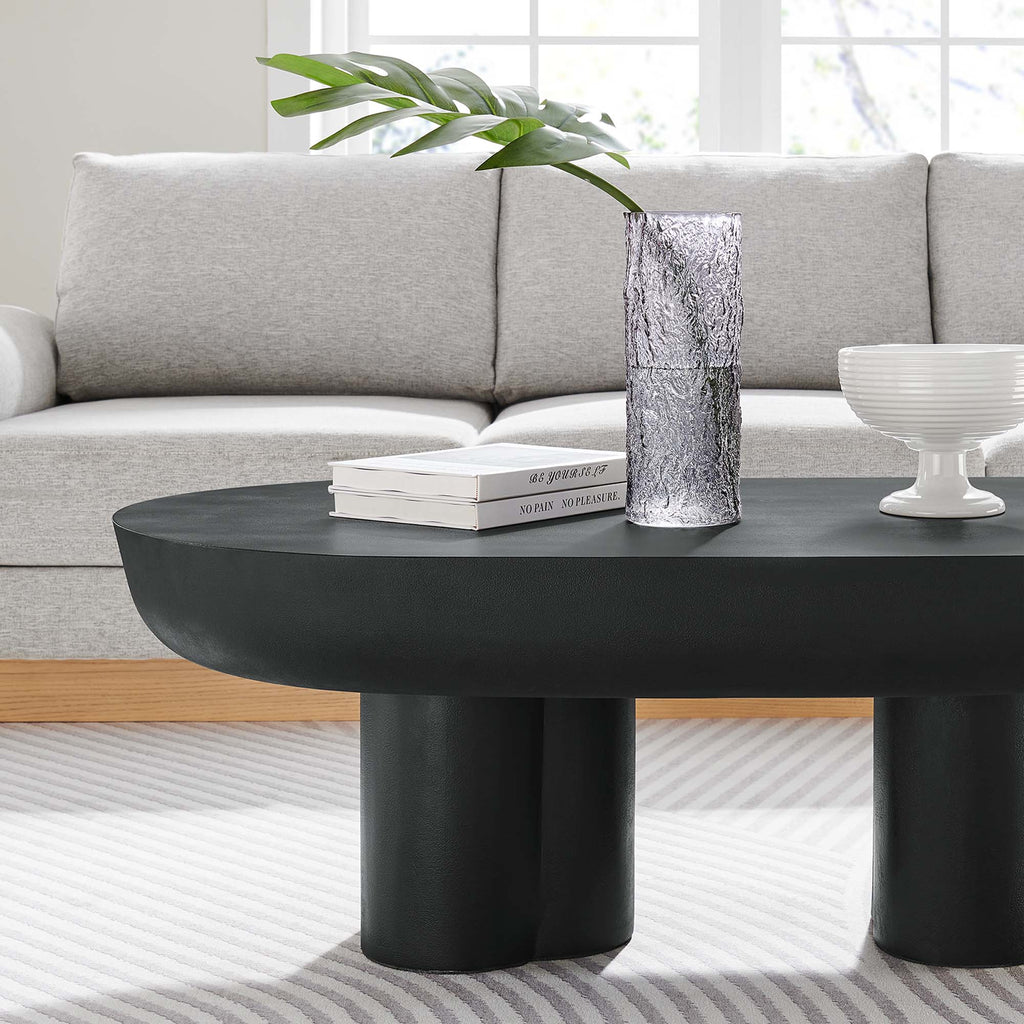 Oblong Concrete Coffee Table