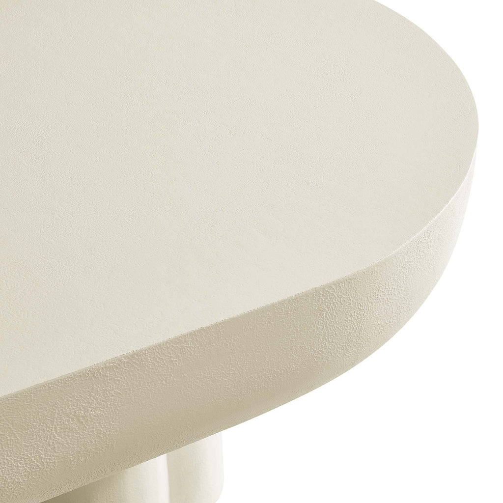 Caspian Oval Concrete Coffee Table – Modway