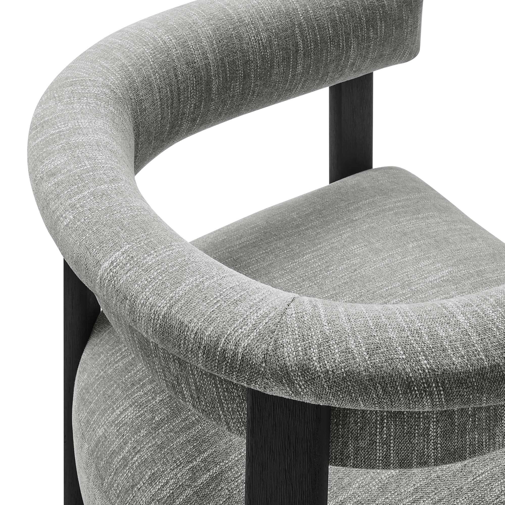 Heathered Weave Gray Black