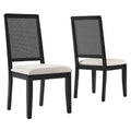 Black Black Heathered Weave Ivory