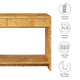 Hudson  2-Drawer Burl Wood  Console Table