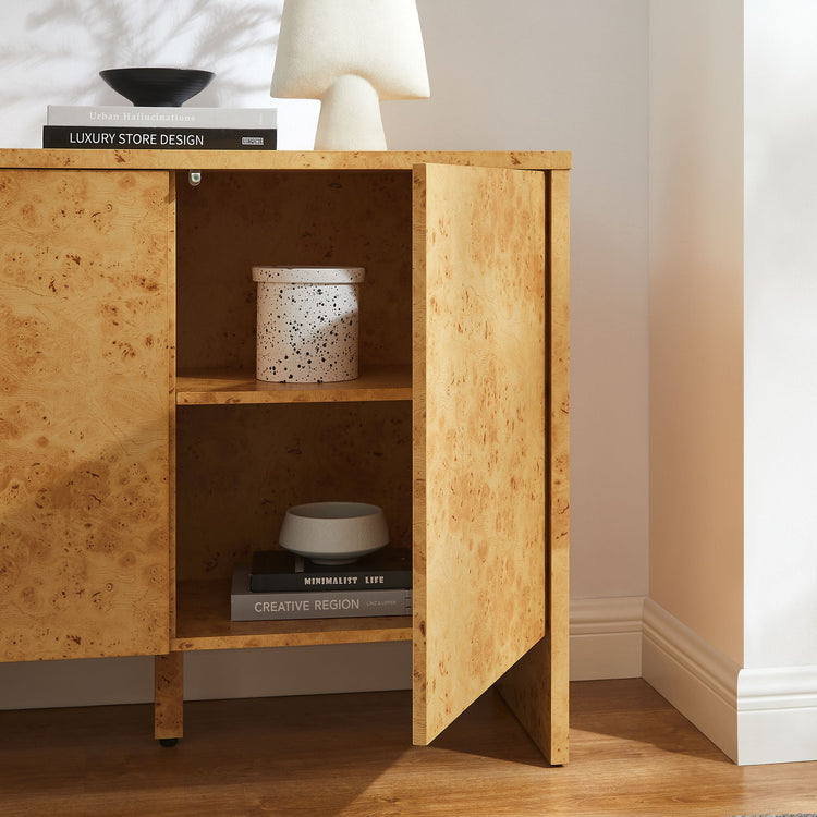 Hudson  40" Burl Wood  Sideboard