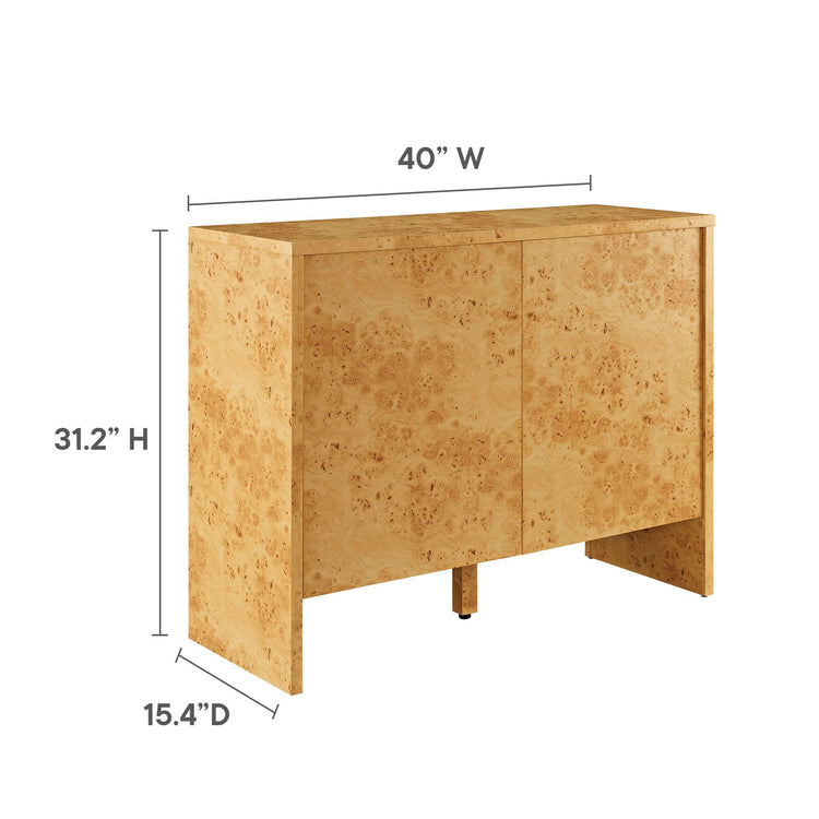 Hudson  40" Burl Wood  Sideboard