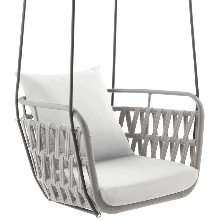 Kaliah Outdoor Patio Aluminum Swing Chair