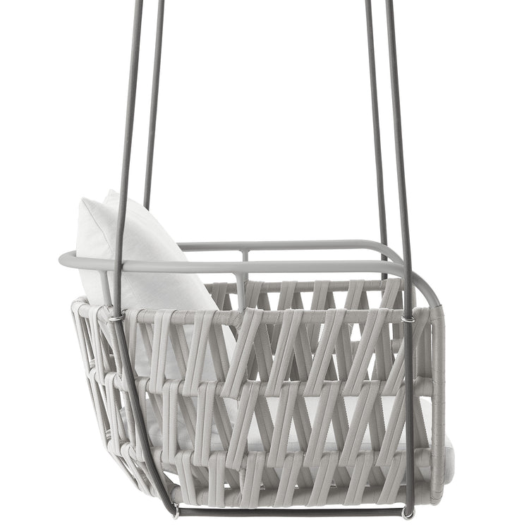 Kaliah Outdoor Patio Aluminum Swing Chair