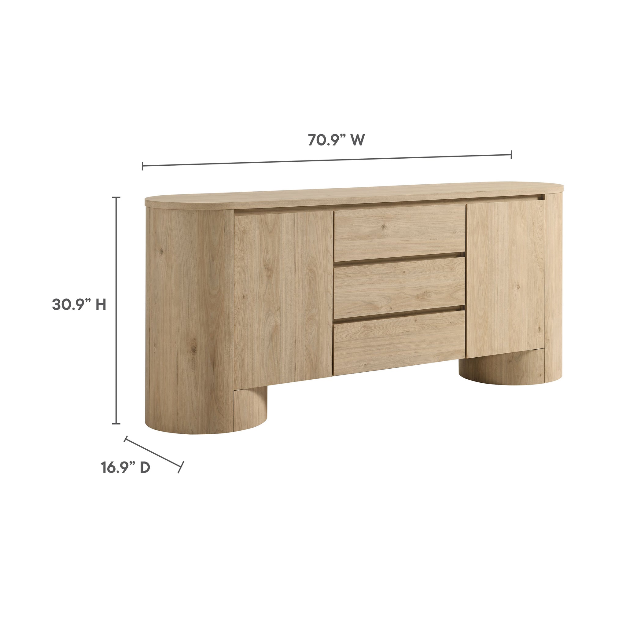 Side Board Rounded Duval 71
