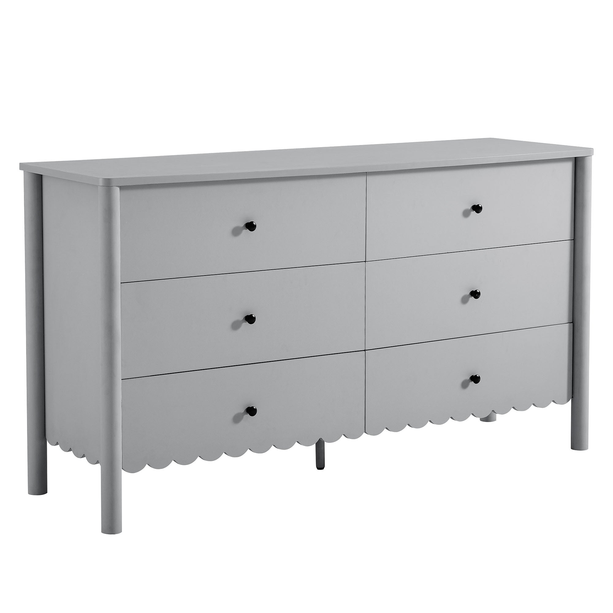 Emmeline Scalloped 6-Drawer Dresser – Modway