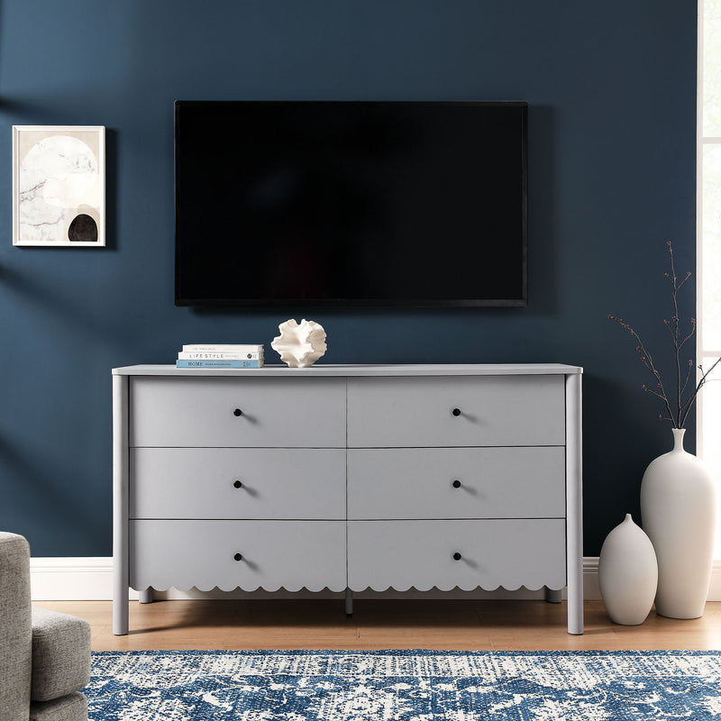 Emmeline Scalloped 6-Drawer Dresser Modway Emmeline Scalloped 6-Drawer Dresser Modway