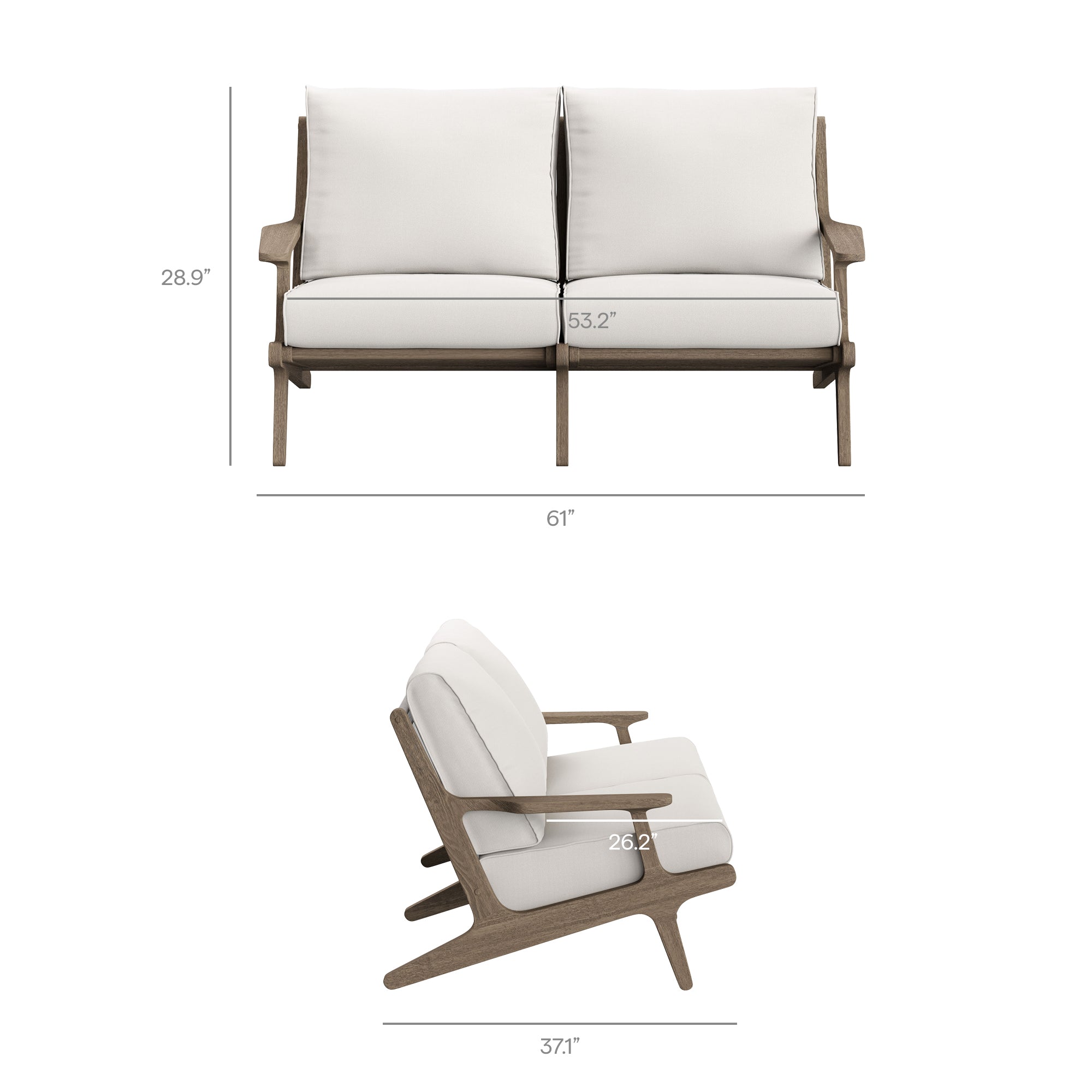 Weathered Gray White