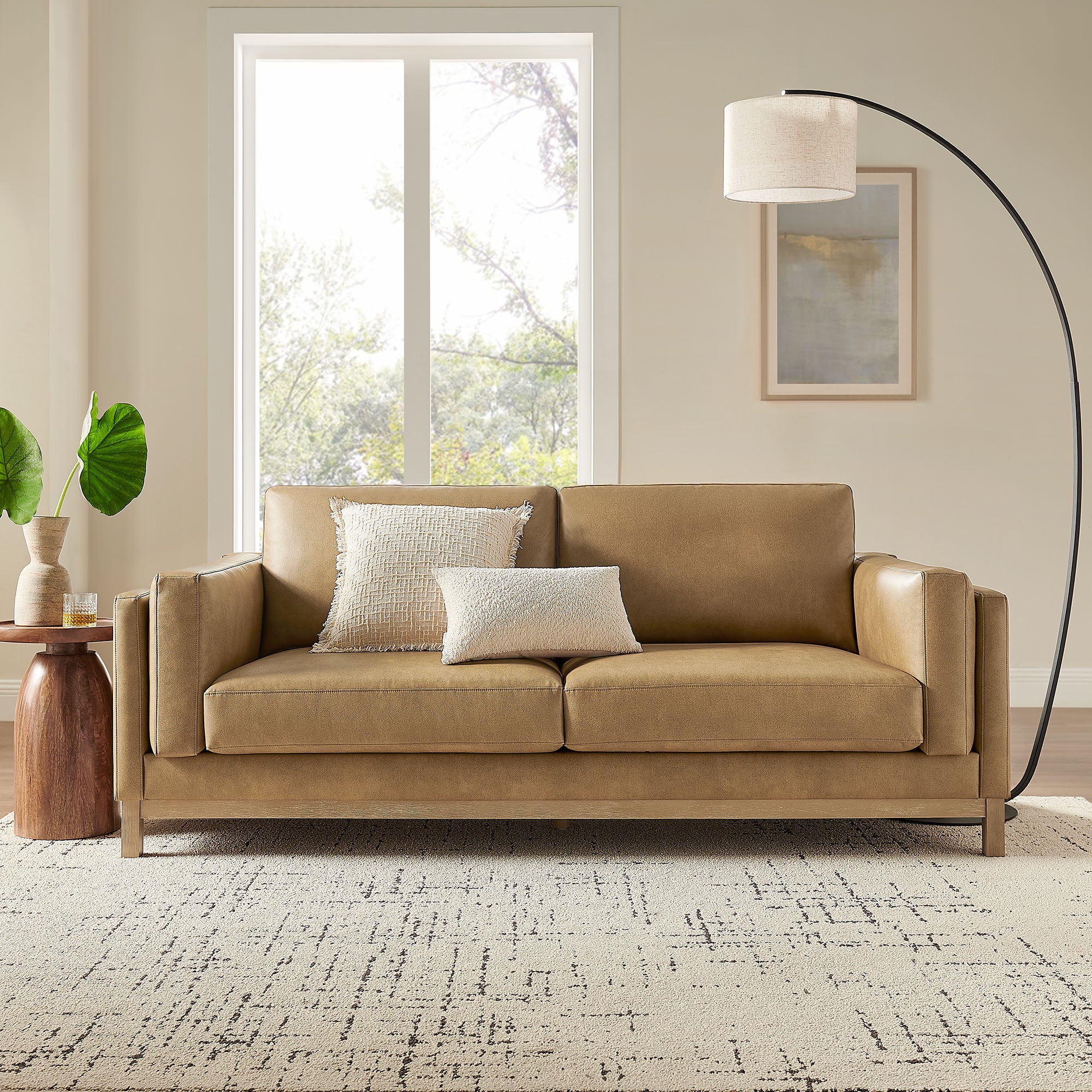 も*ん様 【54号】TOM WOOD Large  Roscoe 81 inch Vegan Leather Sofa – Modway