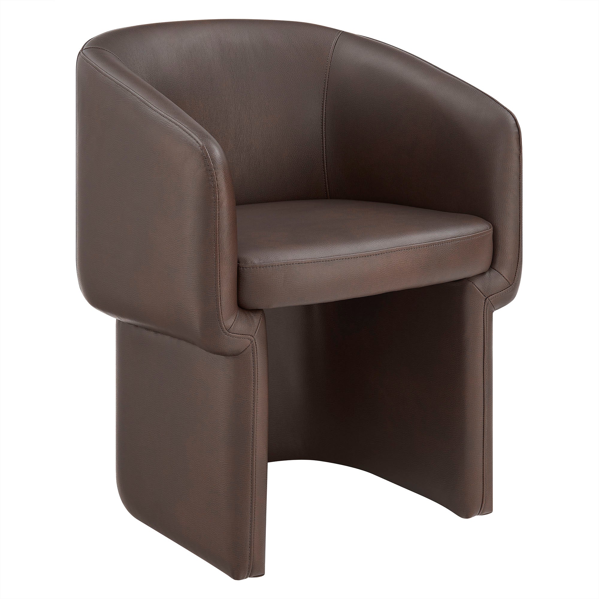 Verity Barrel Back Vegan Leather Dining Chair – Modway
