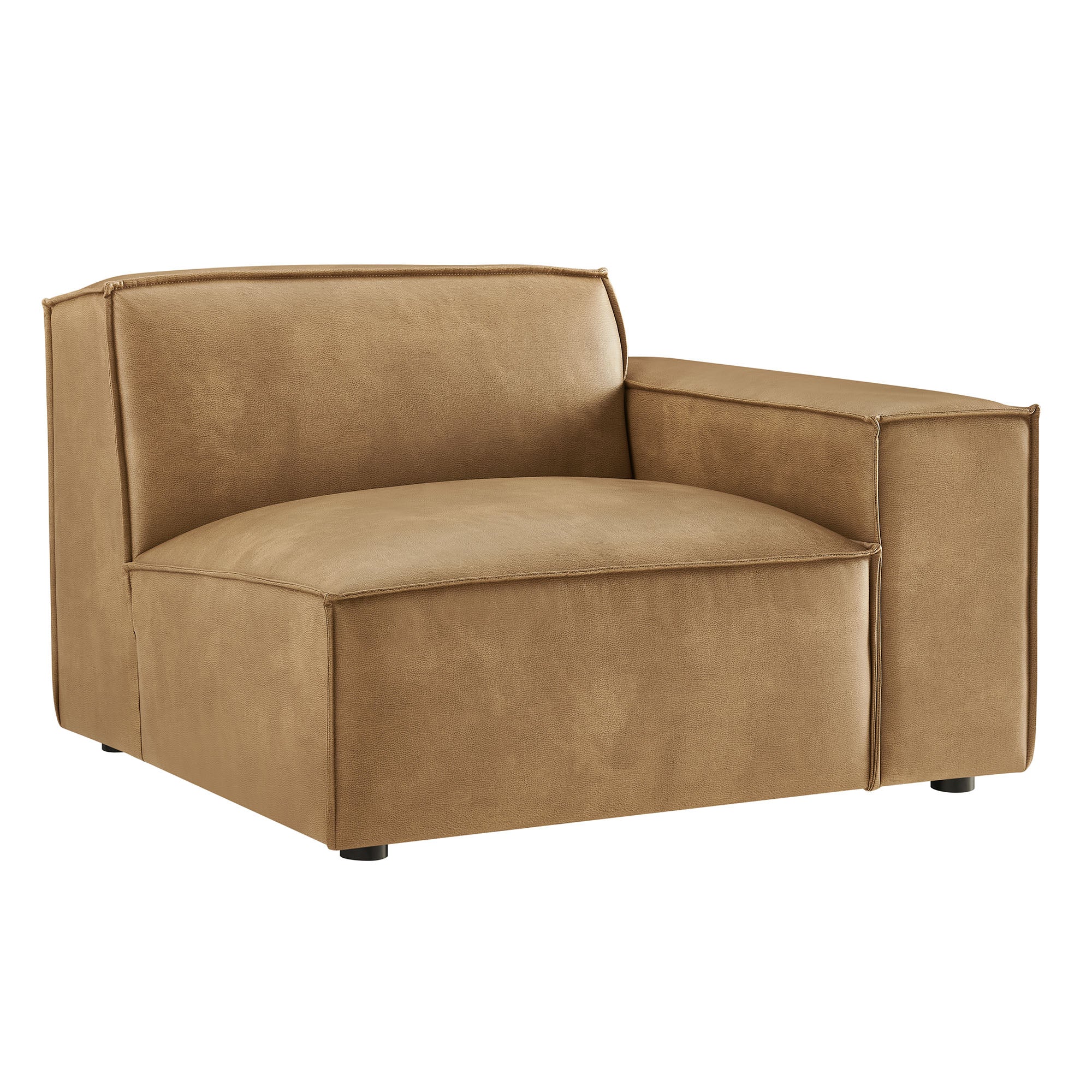 Restore Vegan Leather Right-Facing Modular Lounge Chair – Modway