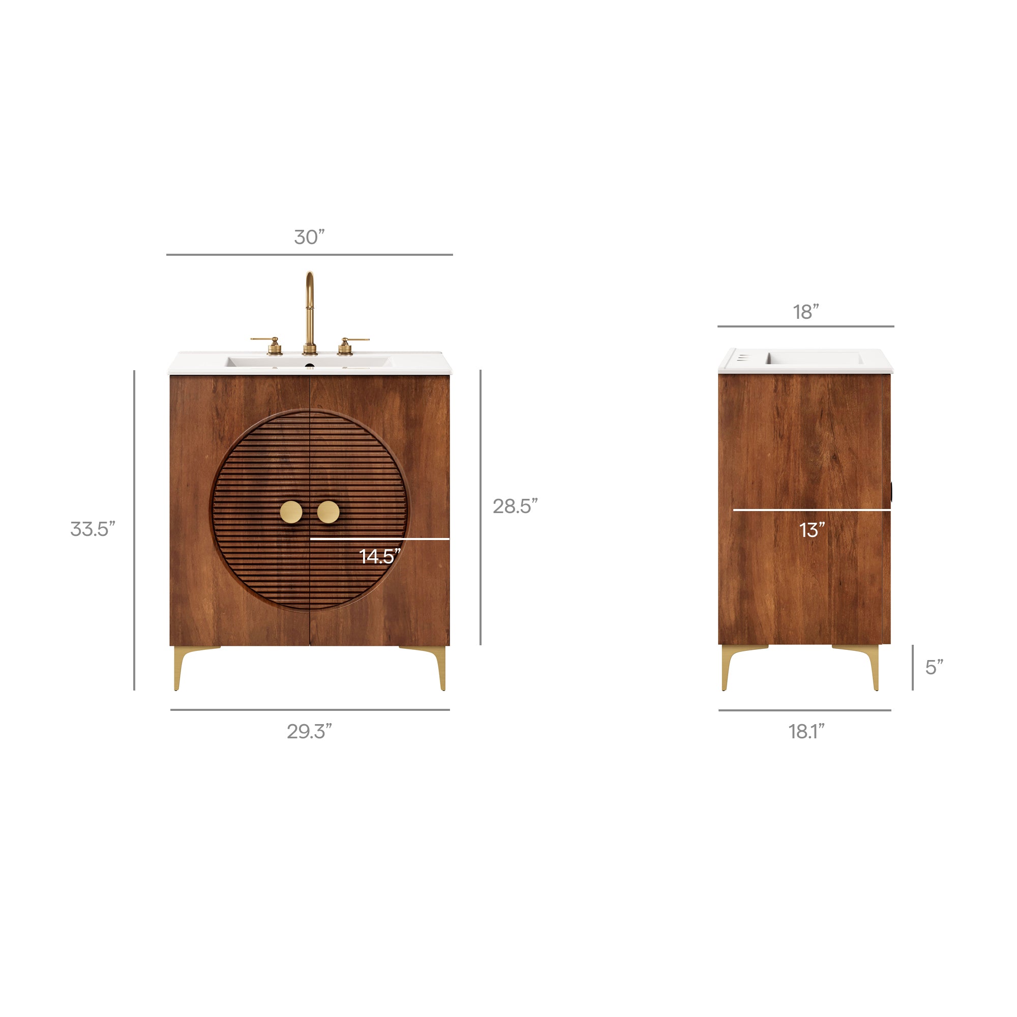 Walnut White