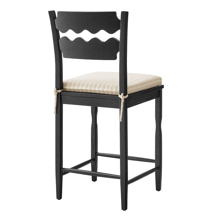 Black Oatmeal Stripe