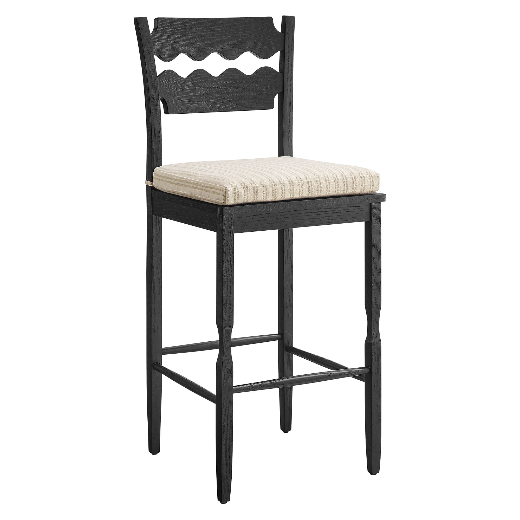 Black Oatmeal Stripe