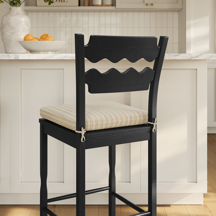 Black Oatmeal Stripe