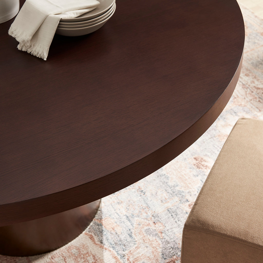 Dark Walnut Burnished Brass