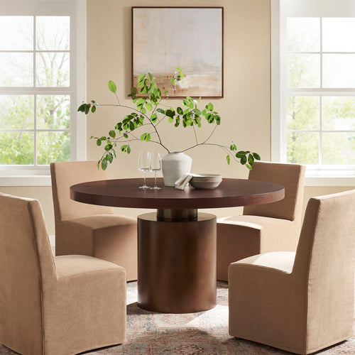 Dark Walnut Burnished Brass