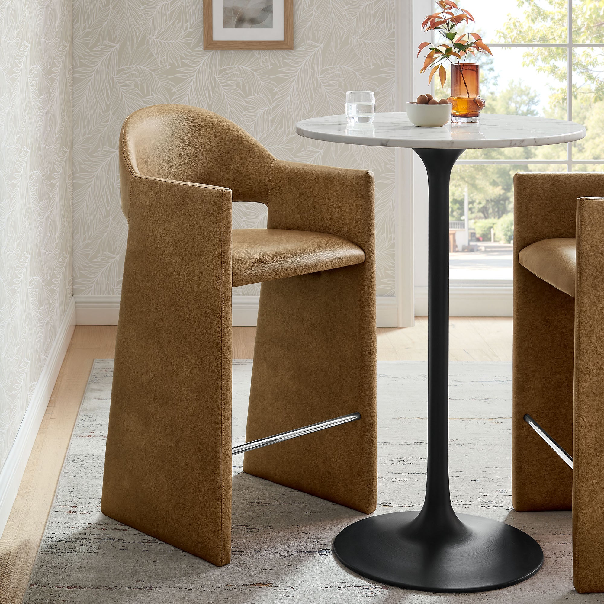 Talia 41 Inch Vegan Leather Bar Stool – Modway