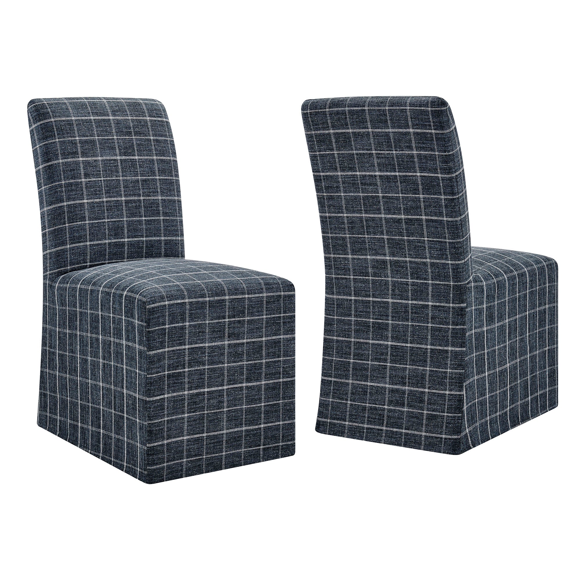 Denim Windowpane Check