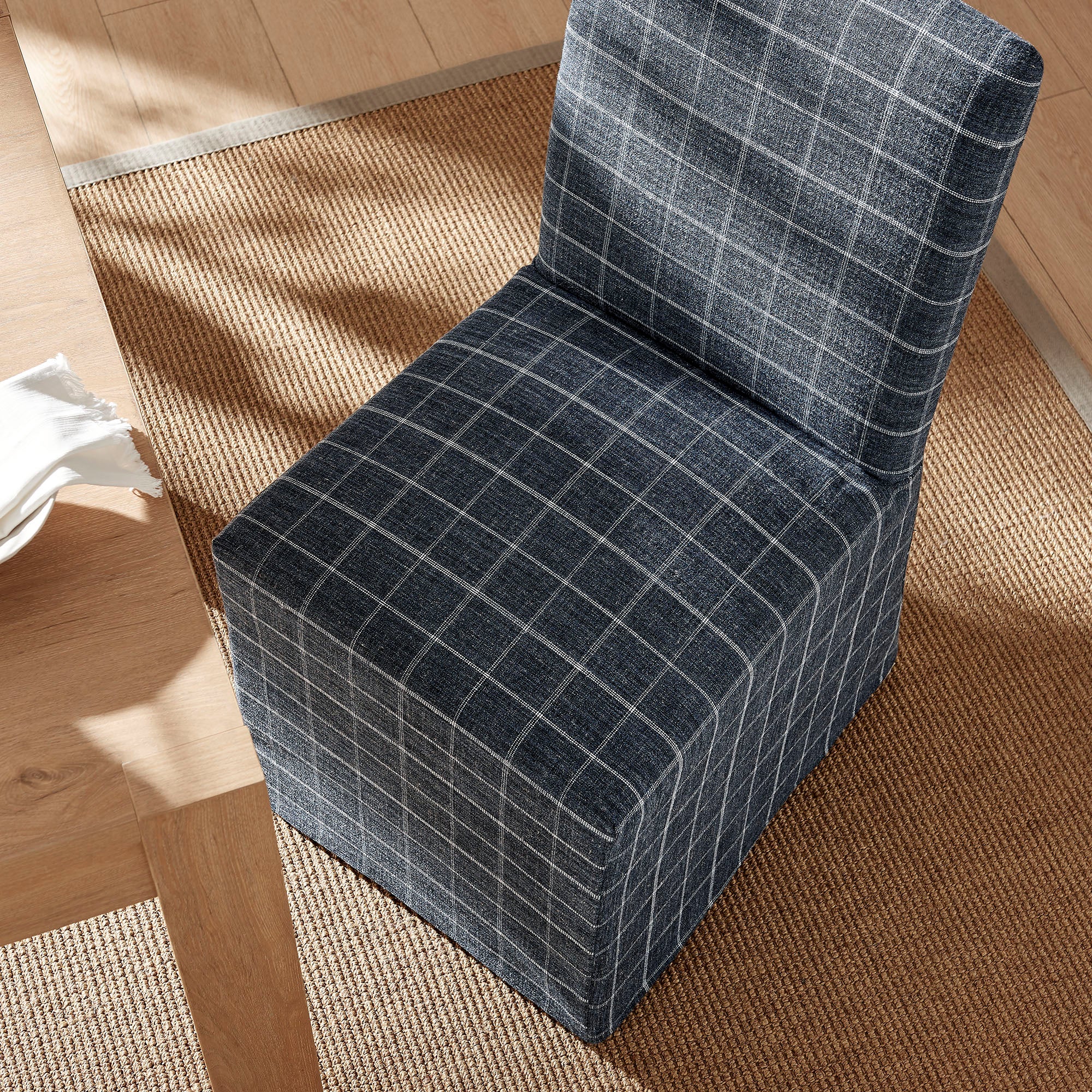 Denim Windowpane Check