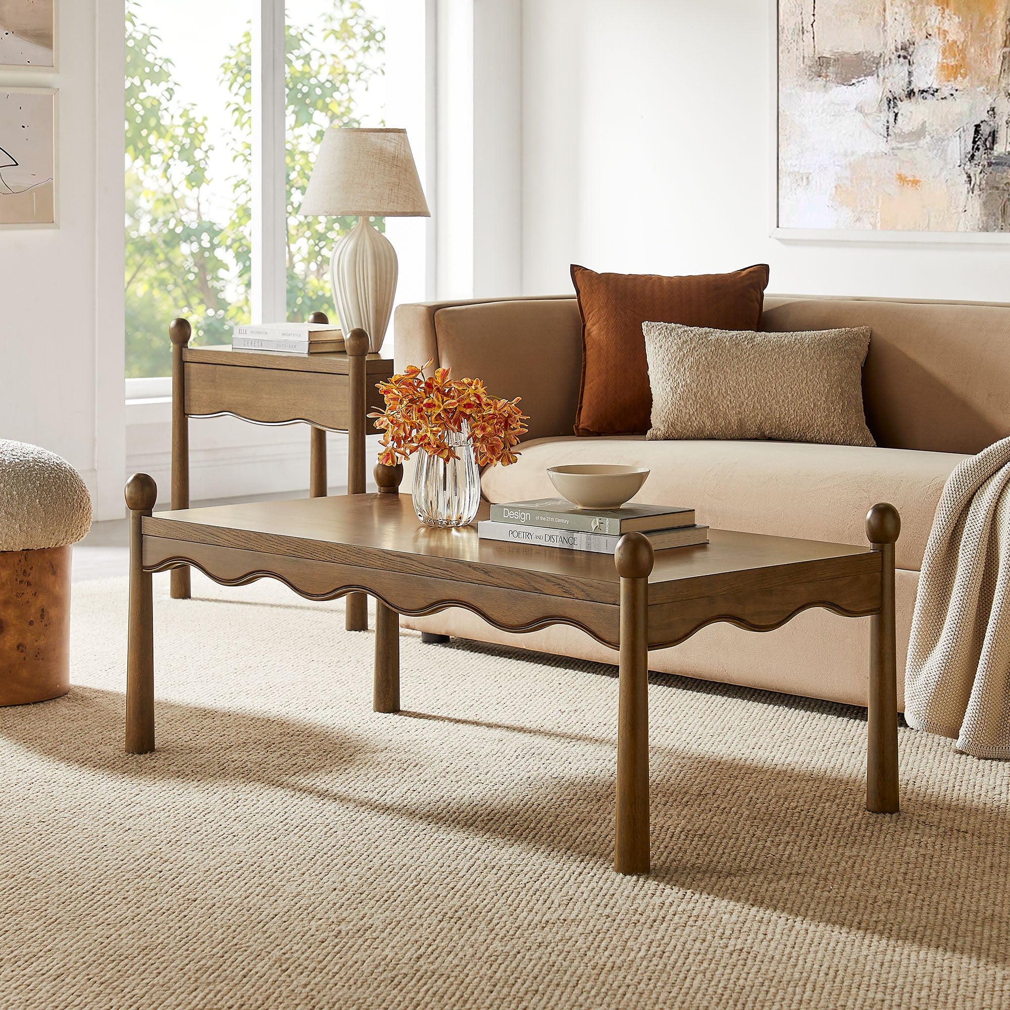 Aspect Oval Wood Coffee Table – Modway