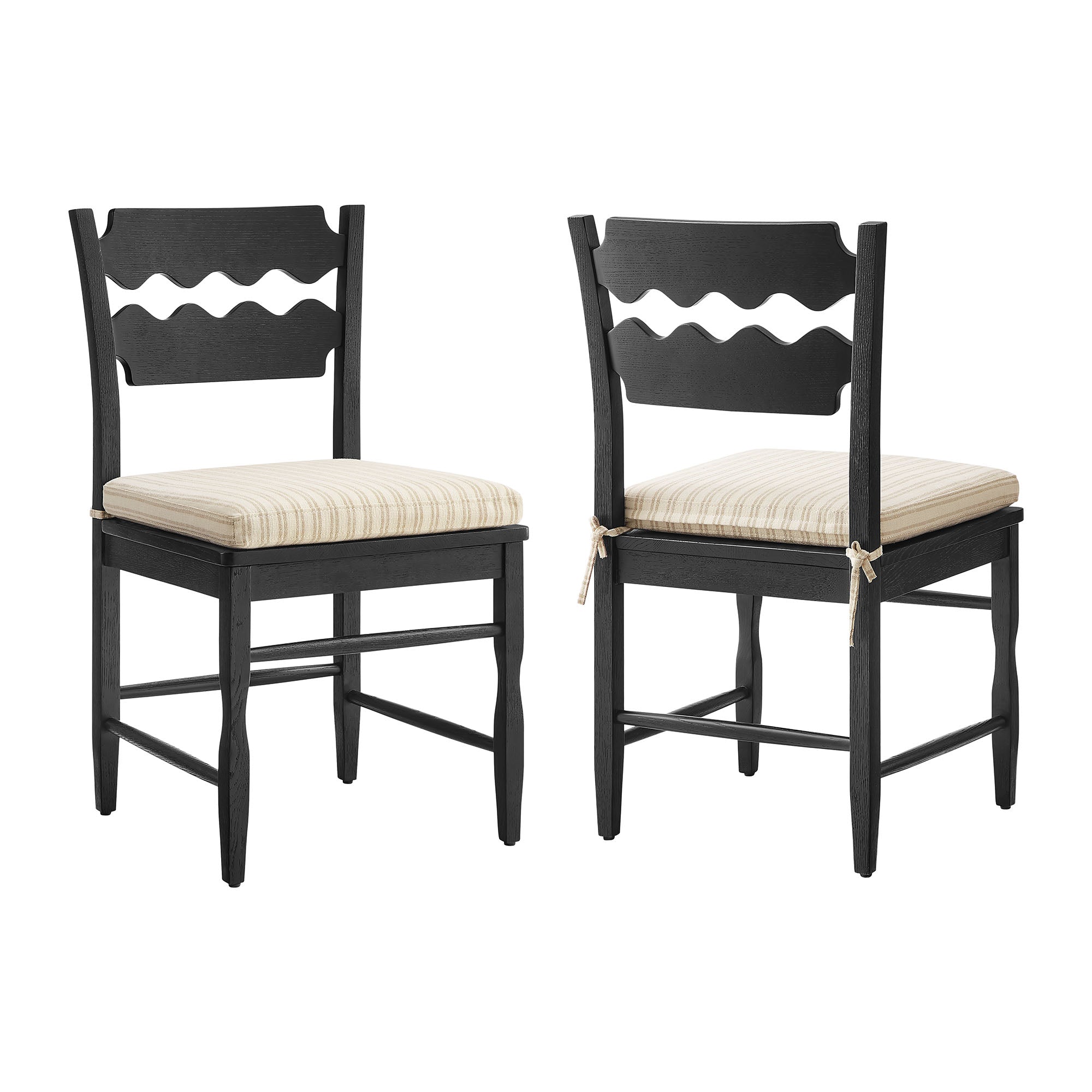 Black Oatmeal Stripe